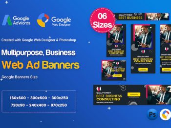 Multi-Purpose Banners HTML5 D74 Ad - GWD & PSD Yazı Tipi