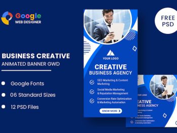 Multipurpose Business Animated Banner GWD Yazı Tipi