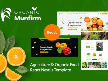 Munfirm - Organic Food Store React NextJs Template Yazı Tipi