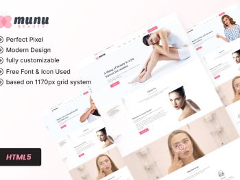 Munu - Beauty HTML5 Template + RTL Yazı Tipi