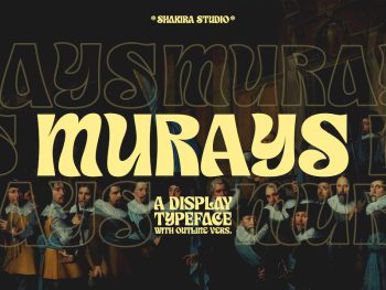 Murays - Retro Display Font Yazı Tipi