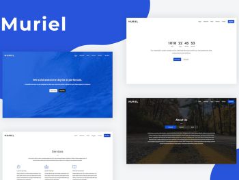 Muriel - Responsive Coming Soon Template Yazı Tipi