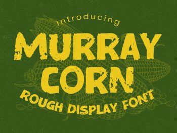 Murray Corn - Rough Display Font Yazı Tipi