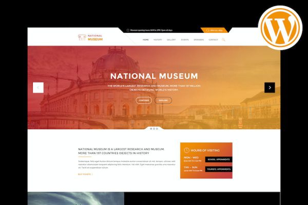 Museum - Responsive WordPress Teması