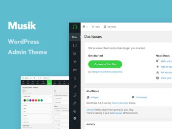Musik - WordPress Admin Theme WordPress Eklentisi