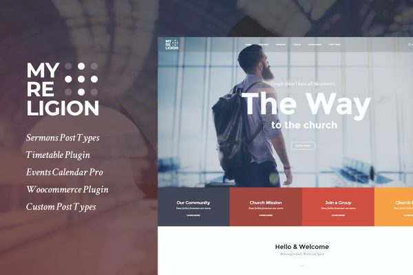 My Religion - Dedicated Church WordPress Teması