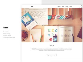 NEW Creative One Page Template Yazı Tipi