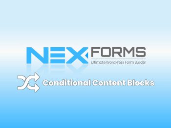 NEX-Forms - Conditional Content Blocks Add-on WordPress Eklentisi