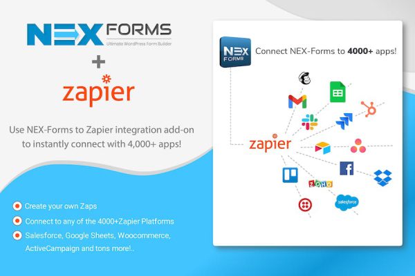 NEX-Forms - Zapier Integration Add-on WordPress Eklentisi