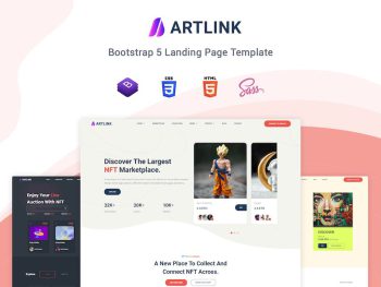 NFT Marketplace Template - Artlink Yazı Tipi