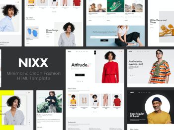 NIXX | Minimal & Clean Fashion HTML Template Yazı Tipi