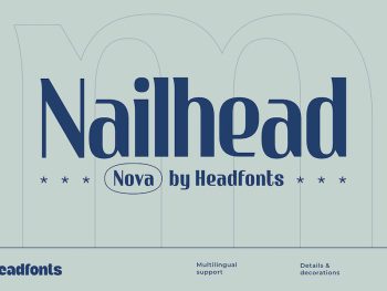 Nailhead Nova Modern Font Yazı Tipi