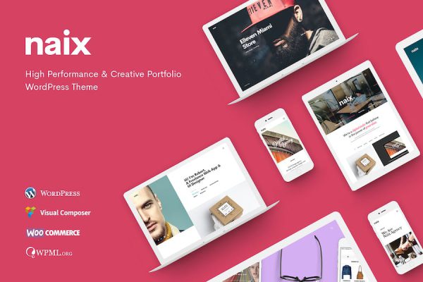 Naix - Creative Portfolio WordPress Teması