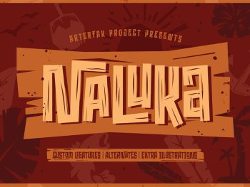 Naluka - Ethnic Font with Extras Yazı Tipi