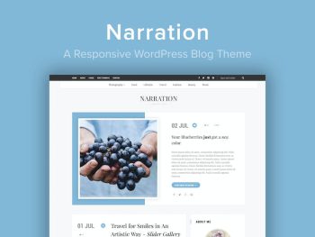Narration - A Responsive  Blog Theme WordPress Teması