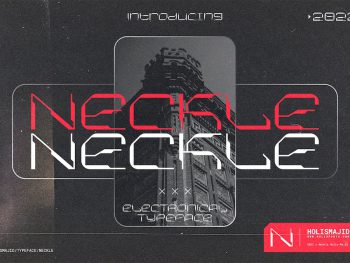 Neckle Typeface Tech Yazı Tipi