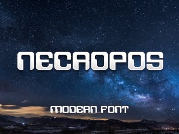 Necropos Font Yazı Tipi