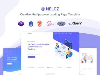 Neloz - Landing Page Template Yazı Tipi