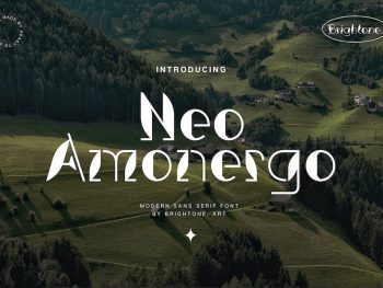 Neo Amonergo - Modern Style Yazı Tipi