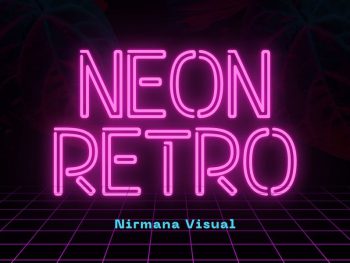 Neon Retro - Logo Font Yazı Tipi