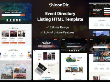 NeonDir - Event Directory Listing HTML Template Yazı Tipi
