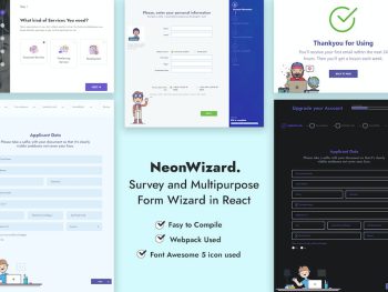 NeonWizard - React JS Questionnaire Multistep Form Yazı Tipi