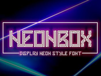 Neonbox - Display Neon Style Font Yazı Tipi