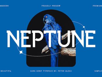 Neptune - Futuristic Font Yazı Tipi