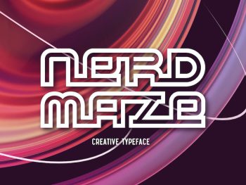 Nerd Maze - Creative Font Yazı Tipi