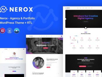 Nerox - Agency & Portfolio + RTL WordPress Teması