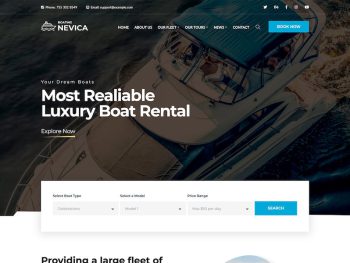 Nevica - Luxury Boats Rental HTML Yazı Tipi