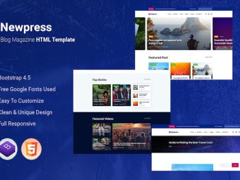 Newpress - Blog Magazine HTML Template Yazı Tipi