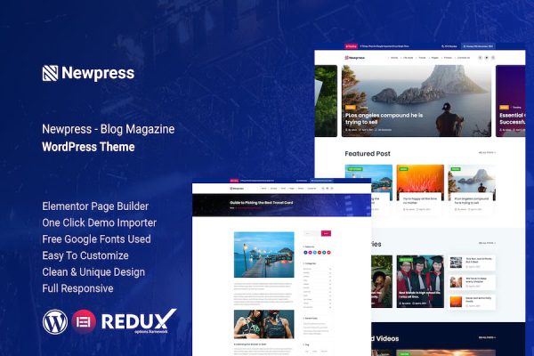 Newpress - Blog Magazine WordPress Teması