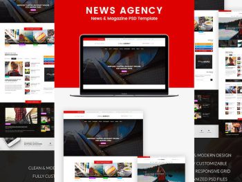 News Agency - News Magazine Newspaper HTML Yazı Tipi