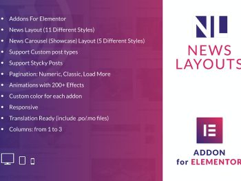 News Layouts for Elementor WordPress Plugin WordPress Eklentisi