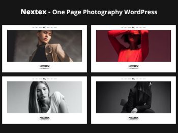 Nextex - One Page Photography WordPress Teması