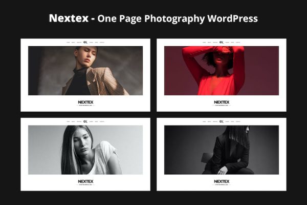 Nextex - One Page Photography WordPress Teması