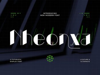 Nheonxa - A Futuristic Display Font Yazı Tipi