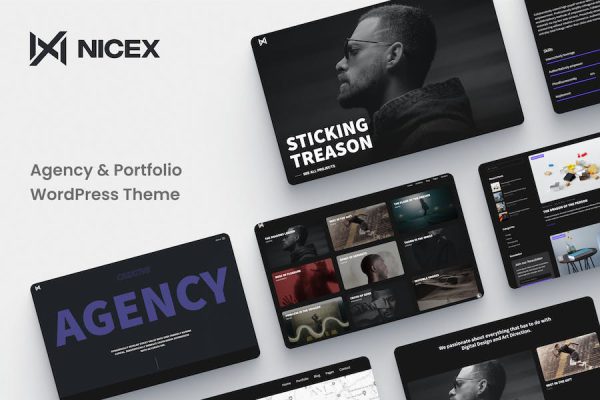 Nicex - Creative Portfolio Theme WordPress Teması