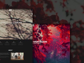 Night Room Creative Dark Template Yazı Tipi