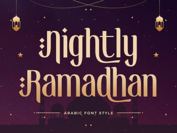 Nightly Ramadhan - Arabic Font Yazı Tipi