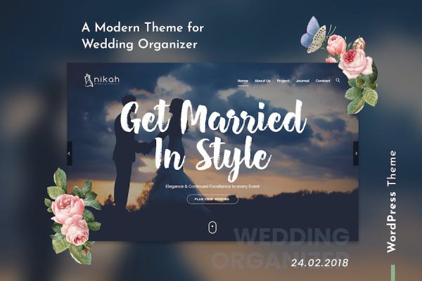 Nikah - Wedding Organizer & Planner WordPress Teması