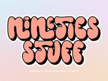 Nineties Stuff - Groovy Font Yazı Tipi