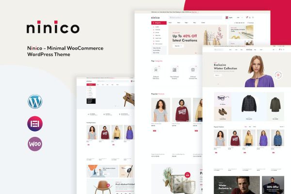 Ninico - Minimal WooCommerce WordPress Teması