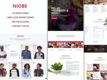 Niobe - Spa & Salon WordPress Teması