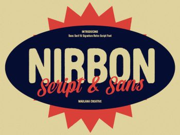 Nirbon Display Font Yazı Tipi