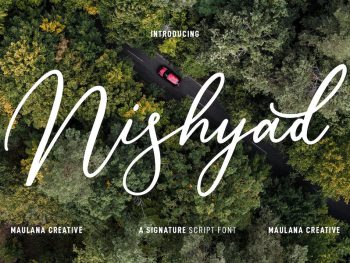 Nishyad Signature Script Font Yazı Tipi