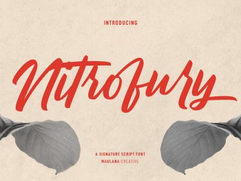 Nitrofury Script Font Yazı Tipi