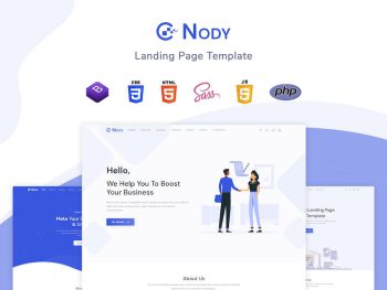 Nody - Landing Page Template Yazı Tipi