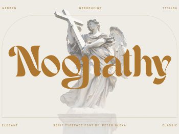 Nognathy - Artistic Serif Font Yazı Tipi